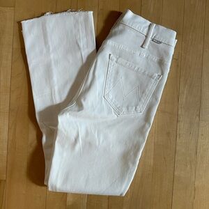 MOTHER the Hustler Ankle Fray Glass Slipper 25